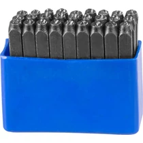 Bélyegzőkészlet ábécé HR59104, betűmagasság 4 mm, betű, 27 db