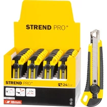 Kés Strend Pro UKBOX-85, 18 mm, tördelhető pengéjű, műanyag, 24 db-os display doboz
