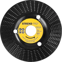 Tárcsa Strend Pro, 125 mm, fa reszelő, finom, sarokcsiszolóhoz
