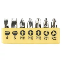 Bit készlet Strend Pro YF40515, 7 részes, S2, PLO 4-6, PH 1-2-3, PZ 1-2