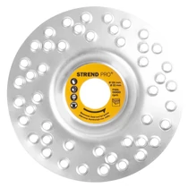 Tárcsa Strend Pro, 125 mm, facsiszoló, furatokkal, sarokcsiszolóhoz