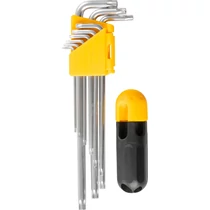 Kulcs készlet Strend Pro HK7008, 9 részes, T10-T50, Torx, Cr-V, belső