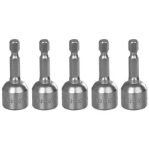 Fej Strend Pro MS84, mágneses, 13 mm, 1/4", mágneses bittartó, 5 db-os csomag