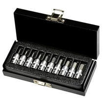Dugókulcs készlet Whirlpower® 1612-0310, 1/4", HX, 10 részes