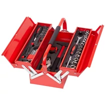 Szerszámkészlet Strend Pro S264, 64 részes, fém bőröndben, 1/2"+1/4
