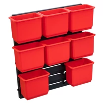 Dobozok QBRICK® Organizer pótalkatrész, ONE200, Organizer XL, TWO 9 részes készlet, falra