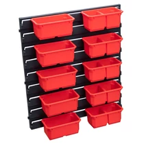 Dobozok QBRICK® Organizer pótalkatrész, ONE Organizer M/L, 11 részes készlet, falra