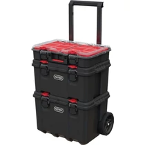 Tárolódoboz készlet Keter® 250927 Stack´n´roll mobil rendszer, 525x411x930 mm, szerszámokhoz