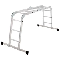 Létra platformmal Strend Pro, alumínium, csuklós, 4x3, 4in1, max. 150 kg