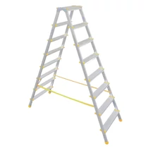 Létra ALVE EUROSTYL HOBBY 928, 8 fokos, 178 cm, teherbírás 150 kg, kétoldalas, fogantyú nélkül
