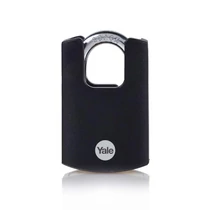 Lakat Yale Y121B/40/125/1, High Security, függő, fekete, 46 mm, 3 kulcs