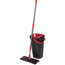 Takarítókészlet QuickShine MagicHome, lapos felmosó, 8 literes csavaróvödörrel, padlóhoz