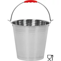 Vödör Strend Pro, 10 literes, rozsdamentes acél