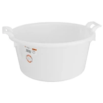 Lavór ICS P9052, 30 literes, 52 cm, fehér, kerek, fülekkel