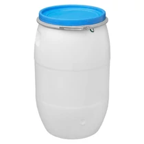 Hordó Pannon Fermet 120 liter, abroncsos, műanyag hordó erjesztéshez, ivóvízhez, nyílás 395 mm