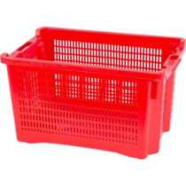 Láda ICS M401000, 40 liter, 56x35x31 cm, perforált falak, piros