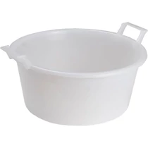 Lavór ICS P9145, 18 literes, 45 cm, fehér, kerek, fülekkel