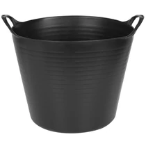Vödör Strend Pro Flexi, fekete, építőipari, fülekkel, 39x35,5 cm, 27 literes