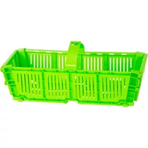 Láda Strend Pro, gyümölcs és zöldség tárolására, kosár, összecsukható, fogantyúval, zöld, 40x18x15 c