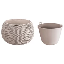 Virágcserép SPLOFY Bowl, 290x195 mm, mokka
