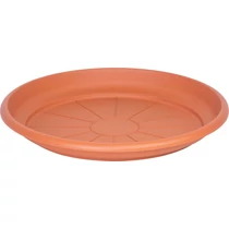 Alátét ICS ERICA, virágcseréphez, kerek, terrakotta színű, műanyag, 43 cm