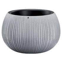 Virágcserép BETON Bowl, 29/19x20 cm, szürke