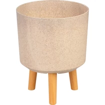 Virágcserép Strend Pro, bambuszszál színű, 24,5x24,5x31 cm