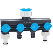 Elosztó AQUACRAFT® 550634, Prémium, 4-utas, Multi E, kerti, tömlőhöz
