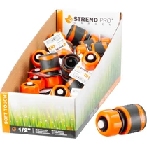 Gyorscsatlakozó Strend Pro SoftTouch C3004RDX, 1/2", STOP R, tömlőhöz, kerti, Sellbox 25 db