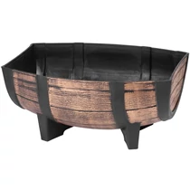 Virágcserép Strend Pro Woodeff, 29x41x19 cm, arany, hordó