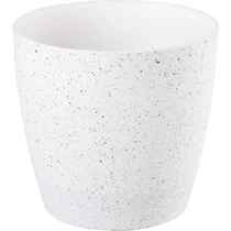Virágcserép Strend Pro Stone, 28x26 cm, fehér, kő hatású