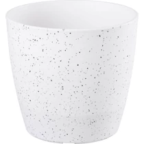 Virágcserép Strend Pro Stone, 23x20,5 cm, fehér, kő hatású