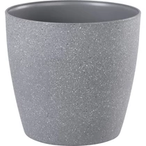 Virágcserép Strend Pro Stone, 28x26 cm, szürke, kő hatású