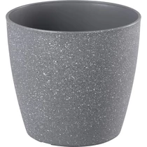 Virágcserép Strend Pro Stone, 23x20,5 cm, szürke, kő hatású