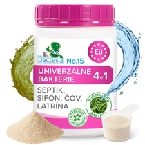 Aktivátor Mr.Bacteria UNI 4 az 1-ben, szeptikus tartályhoz, szifonhoz, szennyvíztisztítóhoz és latri