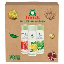 Ajándékkészlet Frosch, 3x tusfürdő, 3x 300 ml