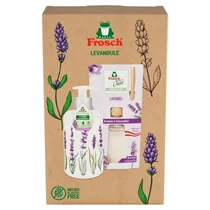 Ajándékkészlet Frosch, levendula, diffúzor és folyékony szappan, 90 ml + 300 ml