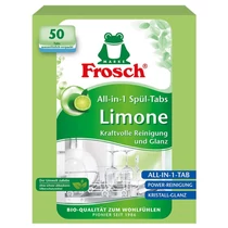 Tabletta Frosch EKO, Minden az egyben, mosogatógéphez, citrom, 50 tabletta, ALL in 1