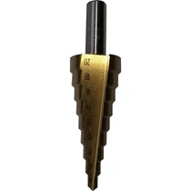 Lépcsős fúró Strend Pro SD41, 4-20 mm, TiN, HSS, egyenes, fémhez