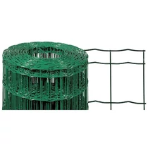 Kerítés EUROPLAST 2, 1500/100x50/2,20 mm, zöld, RAL 6005, horganyzott + PVC, 25 m-es tekercs