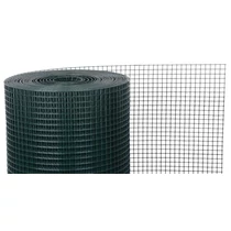 Háló GARDEN PVC, 1000/16x16/1,2 mm, zöld, RAL 6005, négyzetes, kerti, állattartáshoz, 25 m-es tekerc