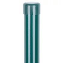 Oszlop Strend Pro METALTEC, 48/2500/1,50 mm, zöld, kerek, kupak, Zn+PVC, RAL6005