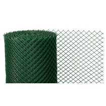 Háló ECONOMY 6, 1000/20x20 mm, 45°-os négyzetes minta, 300g/m2, zöld, teljesen műanyag, 25 m-es teke