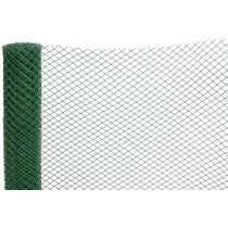 Háló ECONOMY 6, 1000/20x20 mm, 45°-os négyzetes minta, 300g/m2, zöld, teljesen műanyag, 5 m-es teker