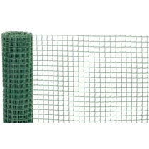 Háló ECONOMY 7, 1000/20x20 mm, négyzetes minta, 300g/m2, zöld, teljesen műanyag, 5 m-es tekercs