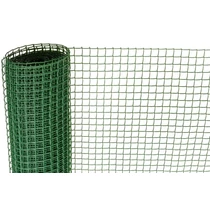 Háló ECONOMY 7, 1000/20x20 mm, négyzetes minta, 300g/m2, zöld, teljesen műanyag, 10 m-es tekercs