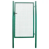 Kapu Strend Pro METALTEC ECO, 1000/1400/50x50 mm, szögletes keret, zöld, egyszárnyú, kerti, ZN+PVC,
