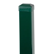 Oszlop Strend Pro EUROSTANDARD, 2400/60x40/1,50 mm, zöld, szögletes, sapka, Zn+PVC, RAL6005