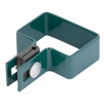 Bilincs Strend Pro EUROSTANDARD, 60x40 mm, vég, zöld, Zn+PVC, RAL6005, szögletes oszlophoz