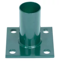 Talp Strend Pro METALTEC, kerek oszlophoz 48 mm, zöld, rögzítéshez, RAL6005